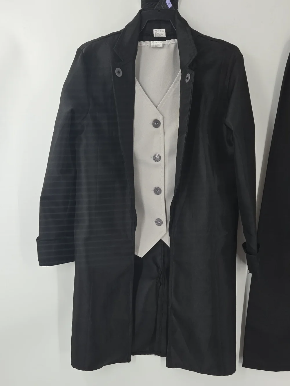 Kids Abraham Lincoln With Gray Vest and Top Hat Size Large 8-10 Year Old